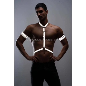 Reflektörlü Karanlıkta Yansıyan (reflektörlü) Erkek  Göğüs Ve Pazu Harness Takım - Brfm15