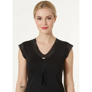 Şahinler Dantelli Taşlı Yarım Kol Atlet B637