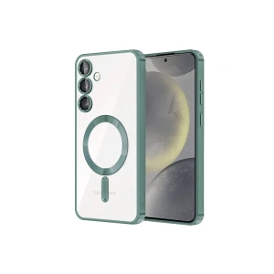 Samsung Galaxy S24 Kılıf Kross Magneticsafe Kapak - Koyu Yeşil