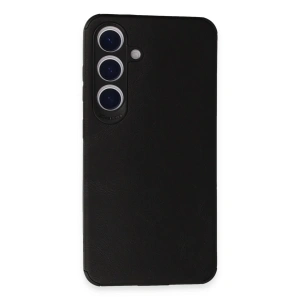 Samsung Galaxy S24 Kılıf Loop Deri Silikon - Siyah