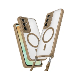 Samsung Galaxy S25 Kılıf Enka Magsafe Silikon Kılıf - Desert