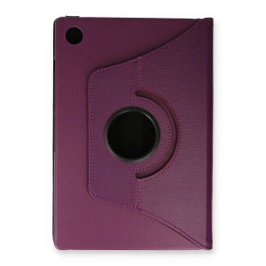 Samsung Galaxy Tab A9 Plus Kılıf 360 Tablet Deri Kılıf - Mürdüm