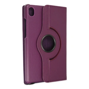 Samsung Galaxy X510 Tab S9 FE 11 Kılıf 360 Tablet Deri Kılıf - Mürdüm