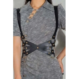 Seksi Deri Döğüs Harness - Brf1186
