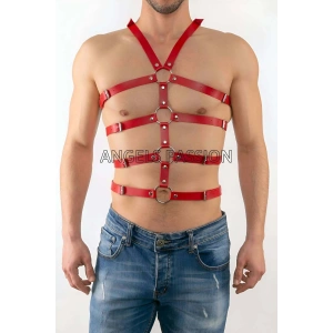 Seksi Erkek  Body Harness, Deri Erkek  Body Harness - Brfm54