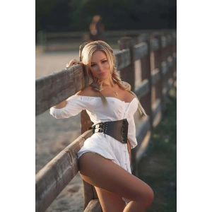 Şık Elbise Kemeri, Bağlamalı Bel Korse Kemer - Brf1324