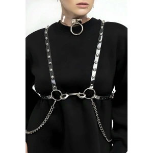 Şık - Şeffaf Kemer Ve Choker Takım - Brf826