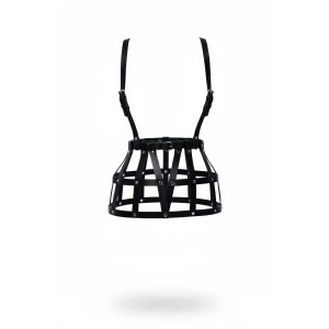 Siyah Etek Deri Kafes Yapılı Perçin Detaylı Etek Mini Etek - Brf1252