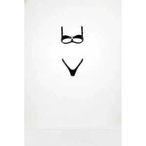 Siyah Harness Takım Deri Halka Detaylı Ayarlanabilir - Brf1382