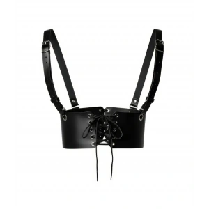 Siyah Kadın Kemer Bağcıklı Korse Bel Aksesuarı - Brf1429