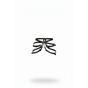 Siyah Kadın Kemer Çoklu Bantlı Suni Deri Bel Aksesuarı - Brf1037