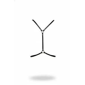 Siyah Kadın Kemer Deri Halka Detaylı Vücut Aksesuarı - Brf202