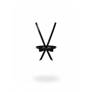 Siyah Kadın Kemer Papyon Detaylı İnce Bel Aksesuarı - Brf177