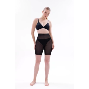 Siyah Mı Emay 2705 Lazer Tül Toparlayıcı Paçalı Boxer Hayalet Korse