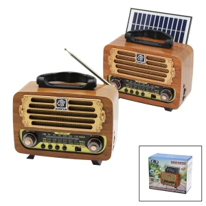 Solar Panelli  Usb Şarj Bluetooth İbreli Fm Radyo Mp3 Usb - Tf Player Dc:5v--solar:1.5w Rt-674
