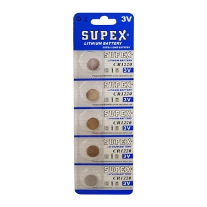 Supex Cr1220 3v Lityum Pil 5li Blister Paket