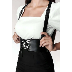 T-shirt, Elbise Üzeri Şık Deri Kemer - Brf822