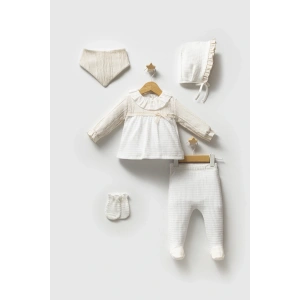 Tongs Baby Authentic 5li Zıbın Takım Ekru