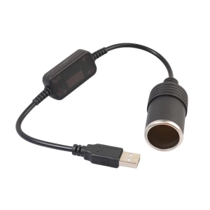 Usb 2.0 5 Volt - 2 Amper To 12 Volt - 0.8 Amper Çakmak Fişi Dişi Çevirici
