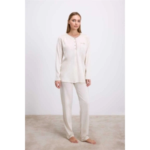 Uzun Kollu T-shirt Pantolon Pijama Takımı