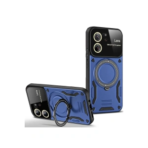 Xiaomi Mi 13T Pro Kılıf Joy Lens Standlı Kapak - Lacivert