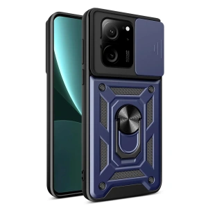 Xiaomi Mi 13T Pro Kılıf Pars Lens Yüzüklü Silikon - Lacivert