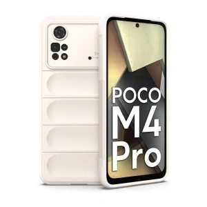 Xiaomi Poco M4 Pro 4G Kılıf Optimum Silikon - Krem