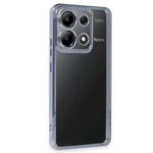 Xiaomi Poco X6 Kılıf Lensli Silikon - Açık Mavi