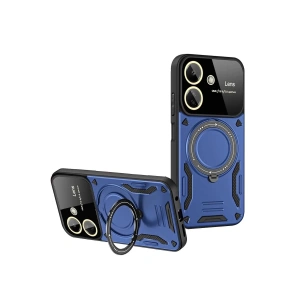 Xiaomi Redmi 13C Kılıf Joy Lens Standlı Kapak - Lacivert