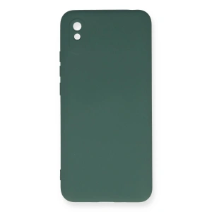 Xiaomi Redmi 9A Kılıf Nano içi Kadife Silikon - Koyu Yeşil