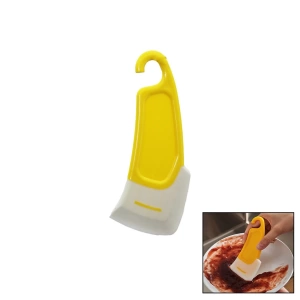 Yağ - Leke Kazıyıcı Mini Silikon Spatula Plastik Saplı - Askılıklı