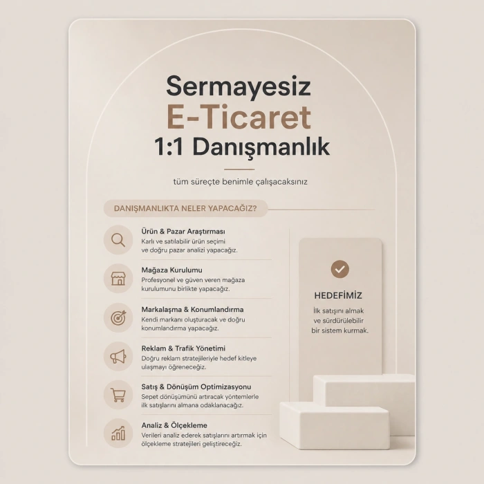 SERMAYESİZ E TİCARET 1-1 DANIŞMANLIK