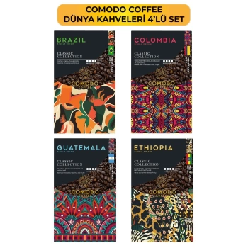 Comodo Coffee Dünya Kahveleri Kahve 4lü Tanışma Seti