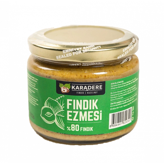 Karadere Fındık Ezmesi %80 Fındık 300 gr