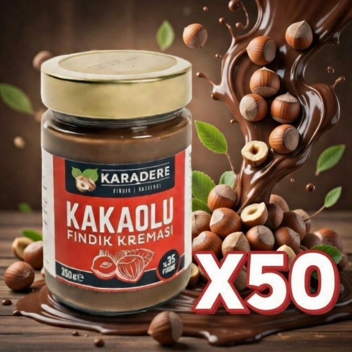 Karadere Fındık Kakaolu Fındık Kreması 350gr (10-25-50)