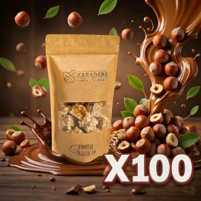 Karadere Fındık Krokan 200gr (25-50-100)