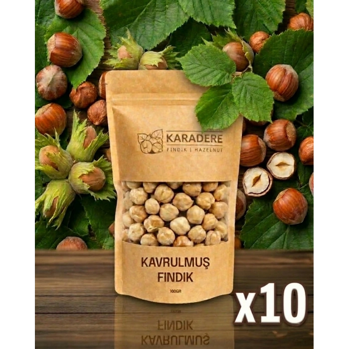 Karadere Fındık Çifte Kavrulmuş Giresun Fındığı 500gr (10-25-50)
