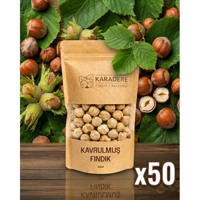 Karadere Fındık Çifte Kavrulmuş Giresun Fındığı 500gr (10-25-50)