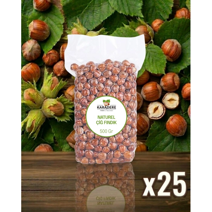 Karadere Fındık Giresun Natürel Çiğ Fındık 500gr (10-25-50)