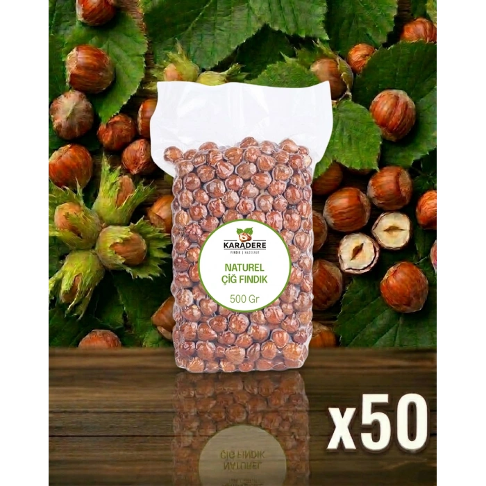 Karadere Fındık Giresun Natürel Çiğ Fındık 500gr (10-25-50)