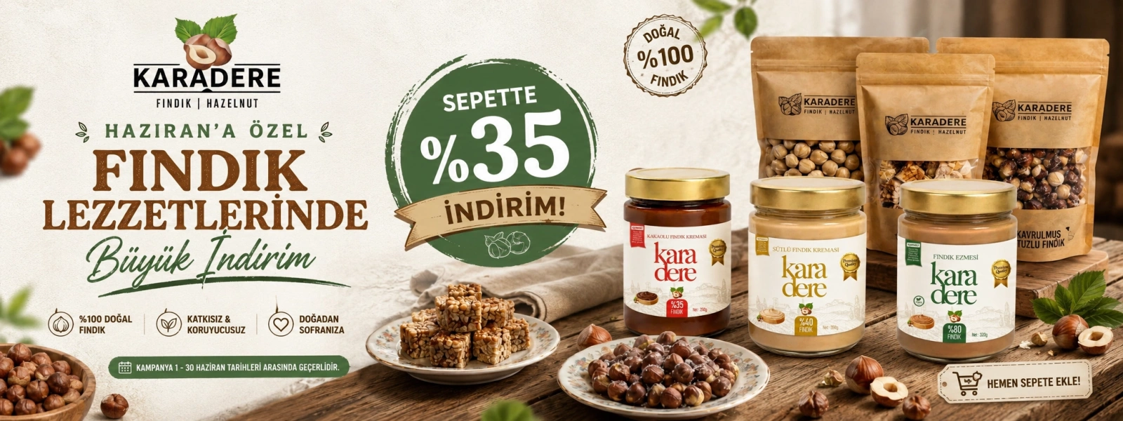 HAZİRAN AYI %35 İNDİRİM KAMPANYASI