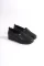 Siyah Cilt Kadın Tokalı Günlük Ayakkabı