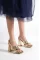 Golden Croo Woman Cross Croo Heels Shoes