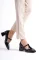 Black Patent Leather Woman Classic Heeled Shoes