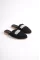 Black Lace Women Stone Slippers
