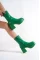 Green Skin Female Stretch Boots