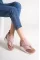Powder Suede Female Stretch Stone Sneaker