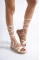 White Woman Rope Sandals