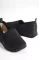 Siyah Simli Kadın Triko  Günlük Ayakkabı
