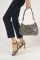 Platinum Woman Chain Baguette Bag